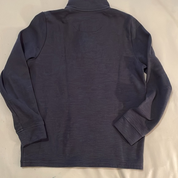 Vineyard Vines Boys' Saltwater Quarter-Zip In Deep Bay Blue Size Medium 12-14 - Picture 9 of 10